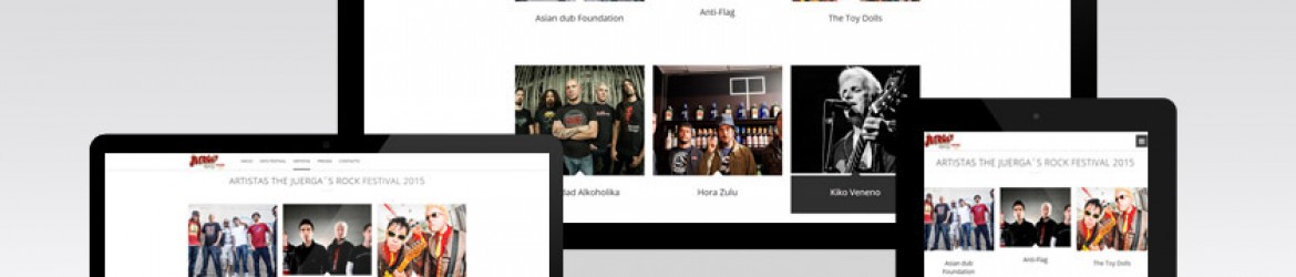 Sección artistas de "The Juerga's Rock Festival"