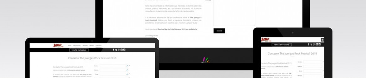 Sección contacto de "The Juerga's Rock Festival"