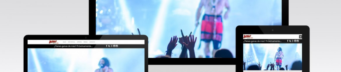 Página de inicio de "The Juerga's Rock Festival"