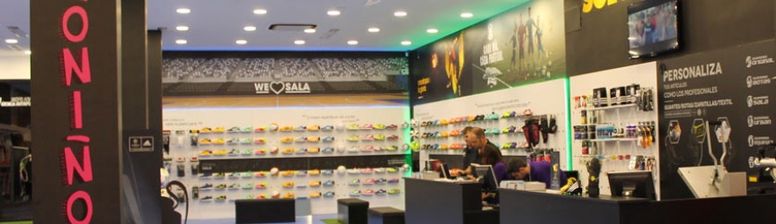 Vinilos decorativos en todas las secciones de la tienda Soloporteros