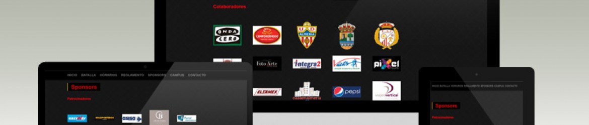 Sección sponsors de "Batalla Porteros"