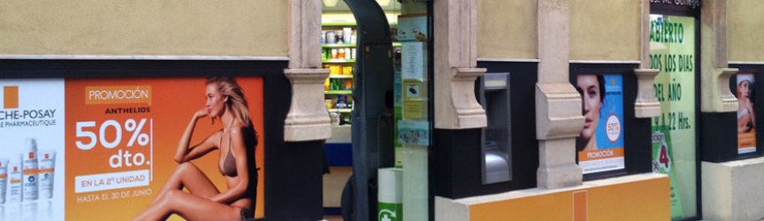 Rotulación de vinilos promocionales en fachada