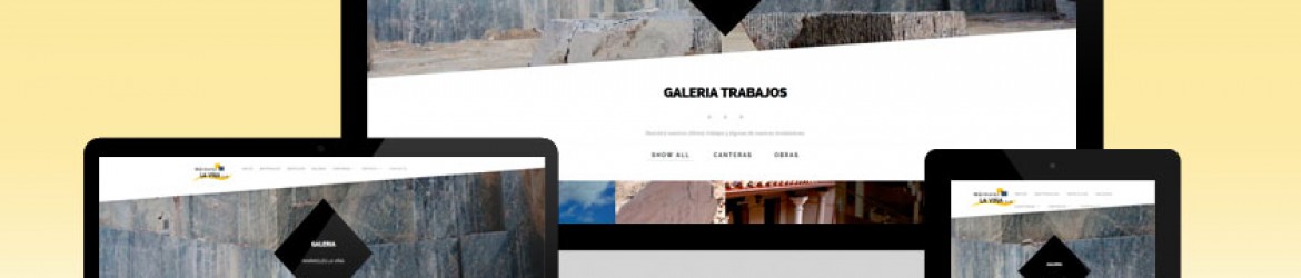 Sección Galería de la web Mármoles La Viña