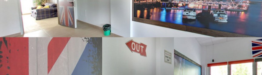 Vinilos temáticos en las aulas