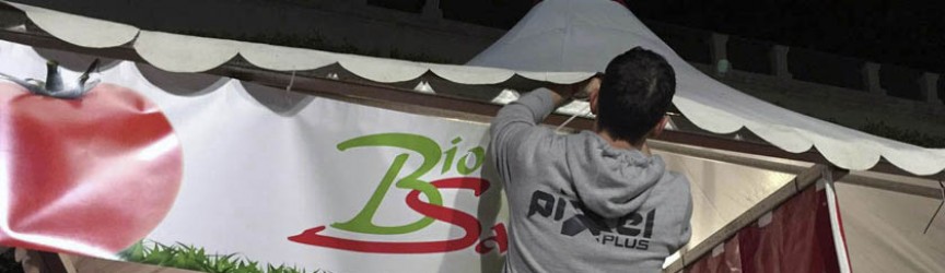 Feria del Tomate 2016, Montaje y Rotulación por Pixel Plus