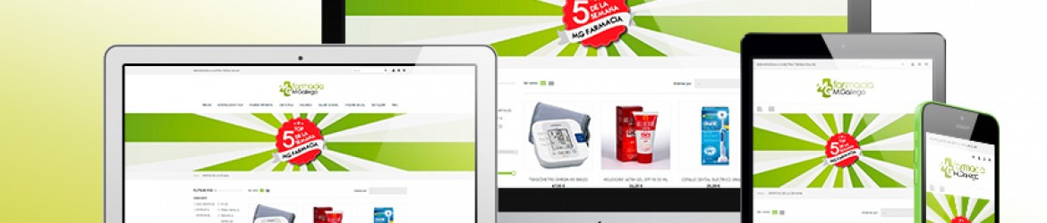 Sección Top 5 de la web de Mg Farmacia.