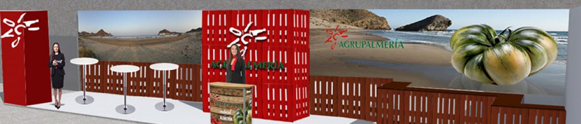 Stand Agrupalmeria para feria Agrícola Expolevante Níjar 2016