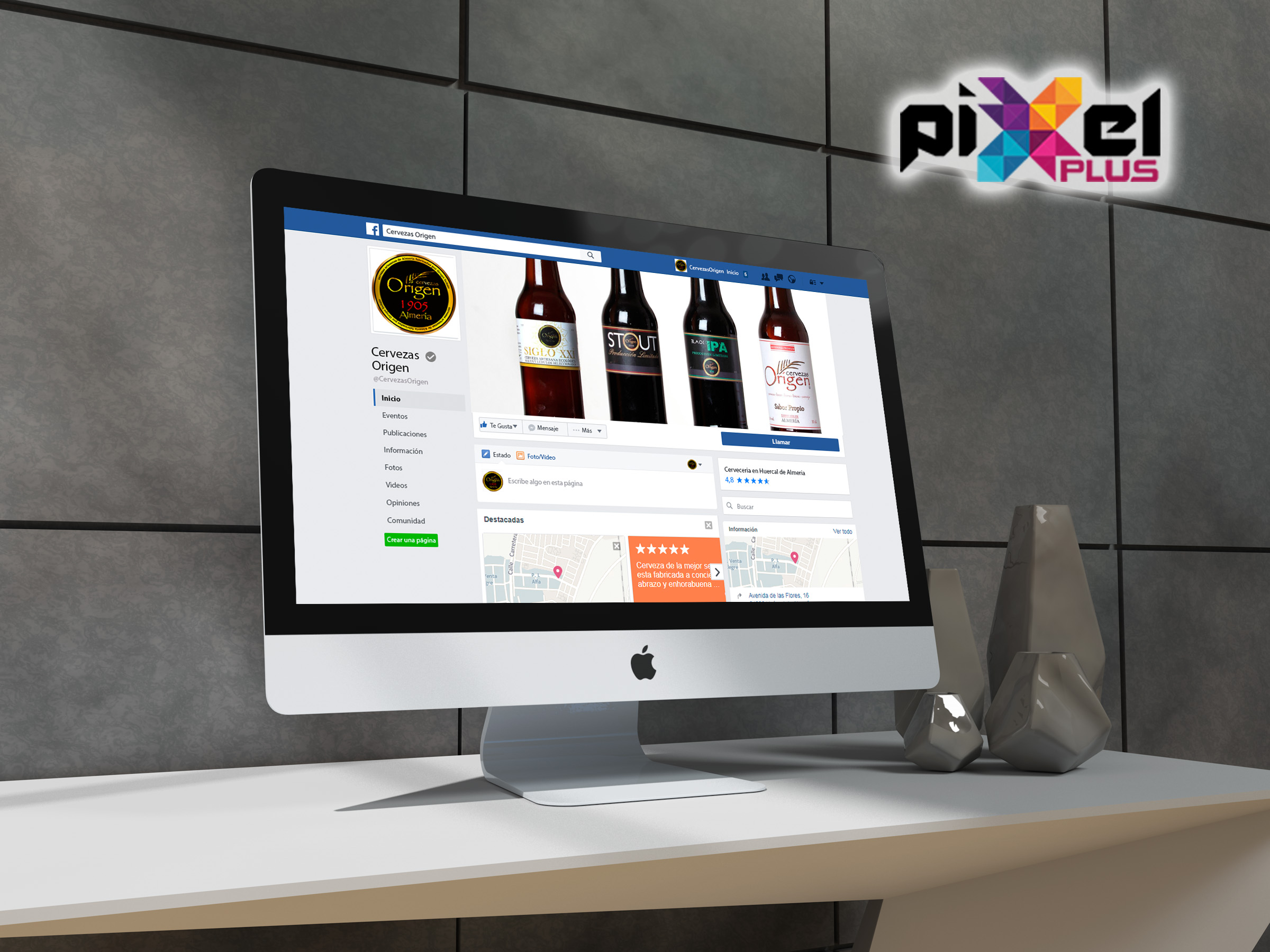 Portfolio de ";Cervezas Origen, Marketing por Pixel Plus Estudio Gráfico"