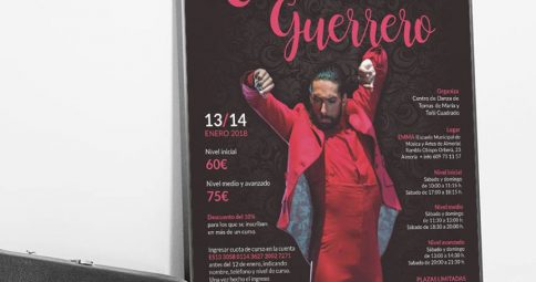 Cartel curso de baile flamenco