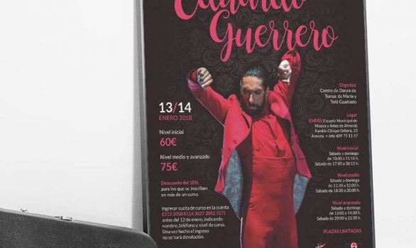 Cartel curso de baile flamenco