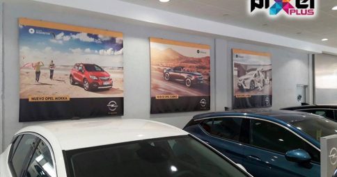 Doble perfil con tela tensada Indamotor Concesionario Opel